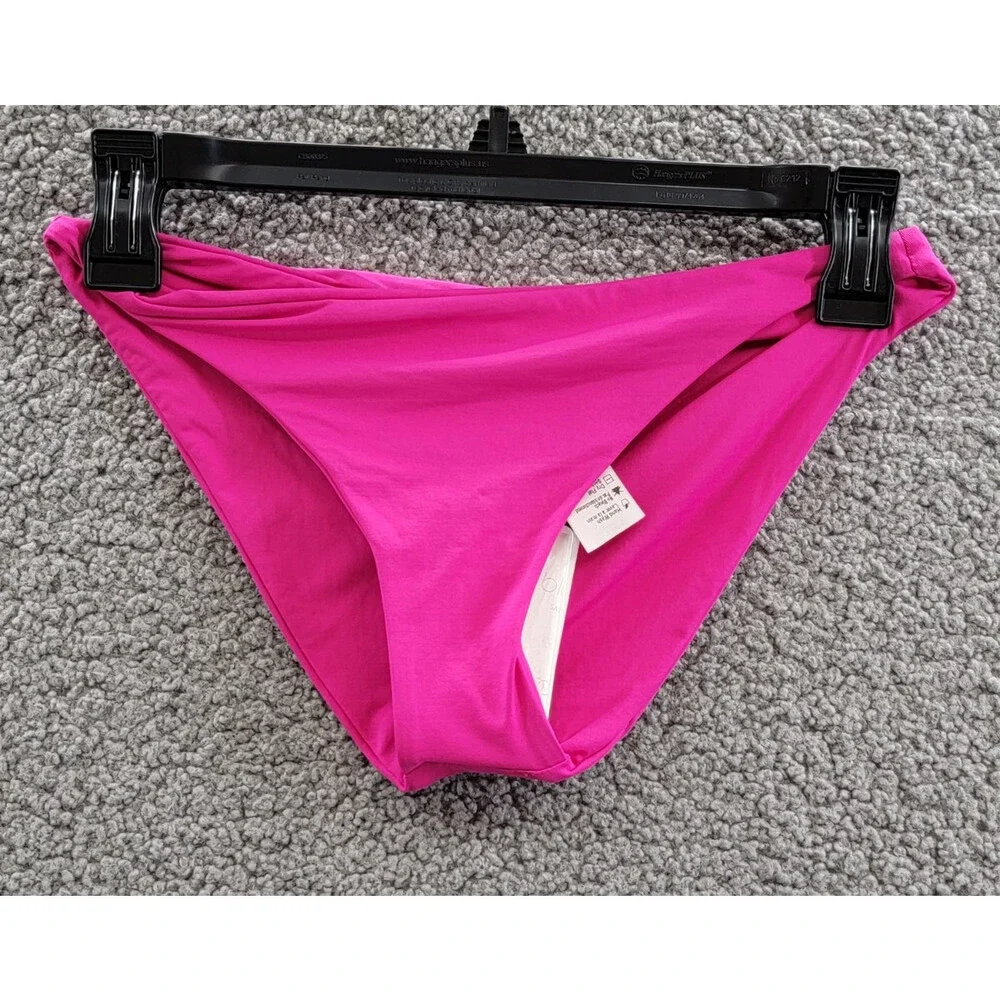 L*Space Camacho Bikini Bottom Women's XS Bougainville Solid Full Coverage